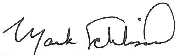 Signature of the President
